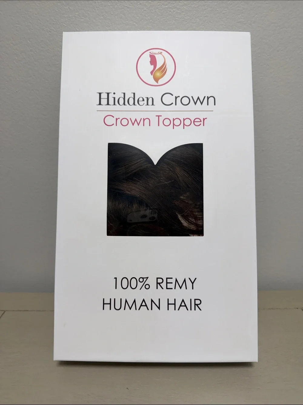 Hidden Crown Crown Topper 100% Remy Human Hair Clip In Piece Dark Brown #2/#3